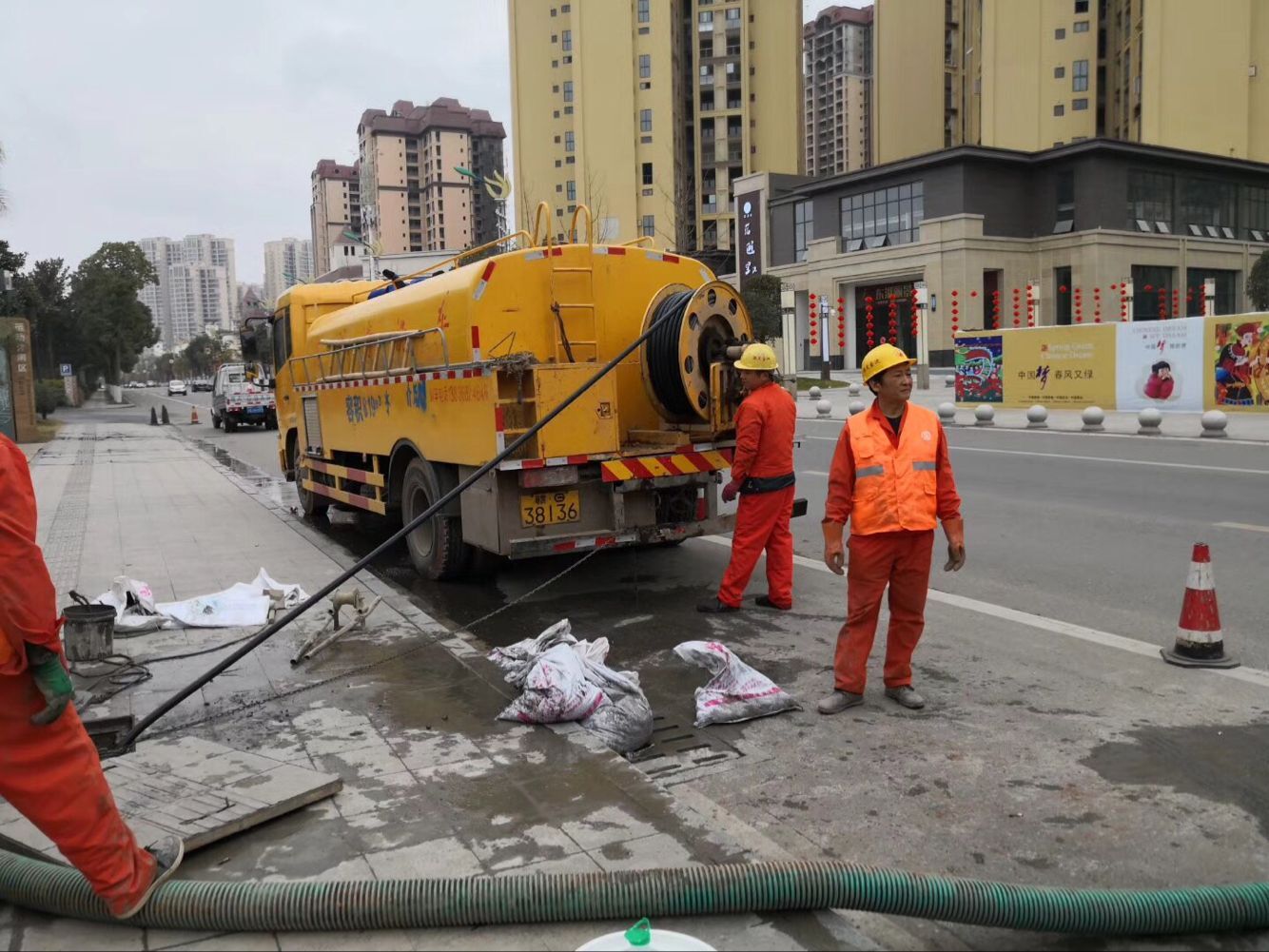 郧阳排污管道清淤-管道清洗